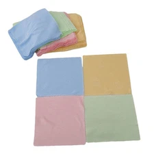 100pcs Microfiber Glasses Cleaning Cloth, 5.1" x 5.1" Lens Screen Cleaning Cloth