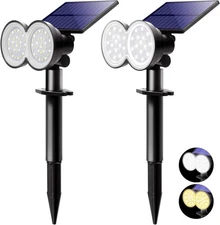 K KASONIC - Solar Spot Lights Outdoor, Waterproof LED Solar Landscape Spotlights