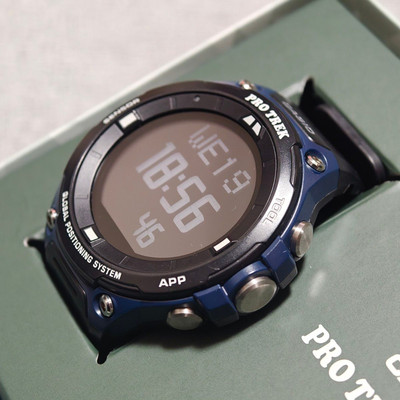 Casio PRO TREK Smart WSD-F20A Outdoor Watch Wear OS GPS Tested Navy Black