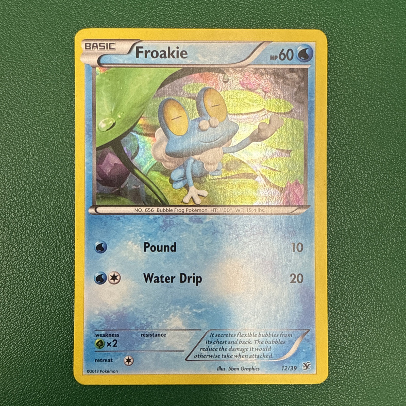 Pokémon TCG Froakie XY Kalos Starter Sets 12/39 LP holo