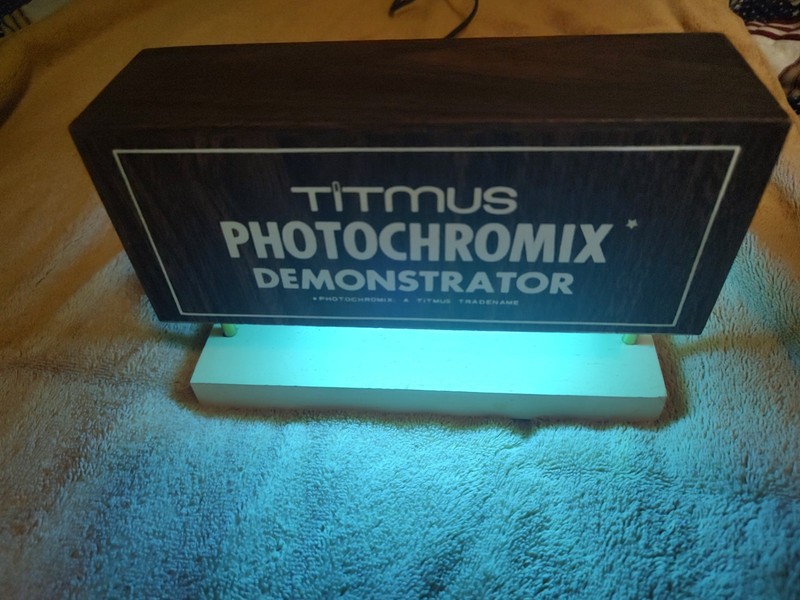 Titmus Photochromix Demonstrator  Light Advertising 70's Optometry