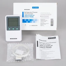 Triple Display Single Probe Thermometer, 10 Available McKesson THERMCO MCK821RFV
