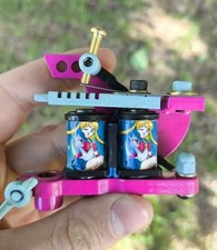 Reliable Handmade Double Coils Tattoo Machine Fast Delicate Liner 8 Wraps Coils