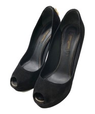 LOUIS VUITTON Open-toe pumps/ black/ size: 36.5