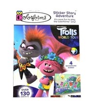 New Girls Trolls World Tour Colorforms Sticker Adventures