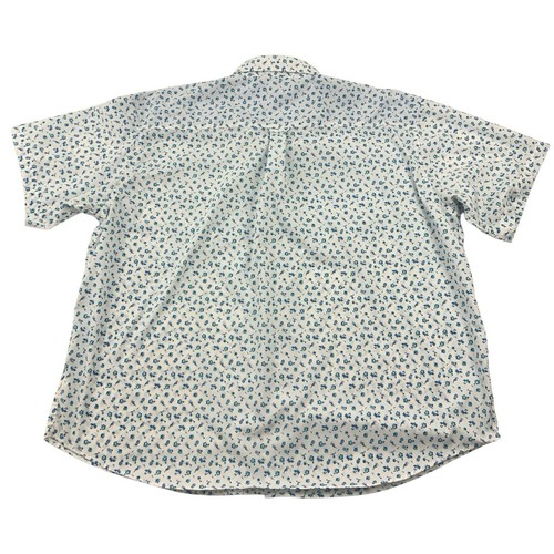 Izod Shirt Mens 3XL White Blue All Over Print Performance Geometric Palm Tress - Picture 8 of 8