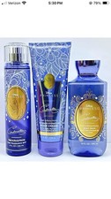 Bath Body Works DISNEY PRINCESS CINDERELLA Body Wash Cream Fragrance Mist Set
