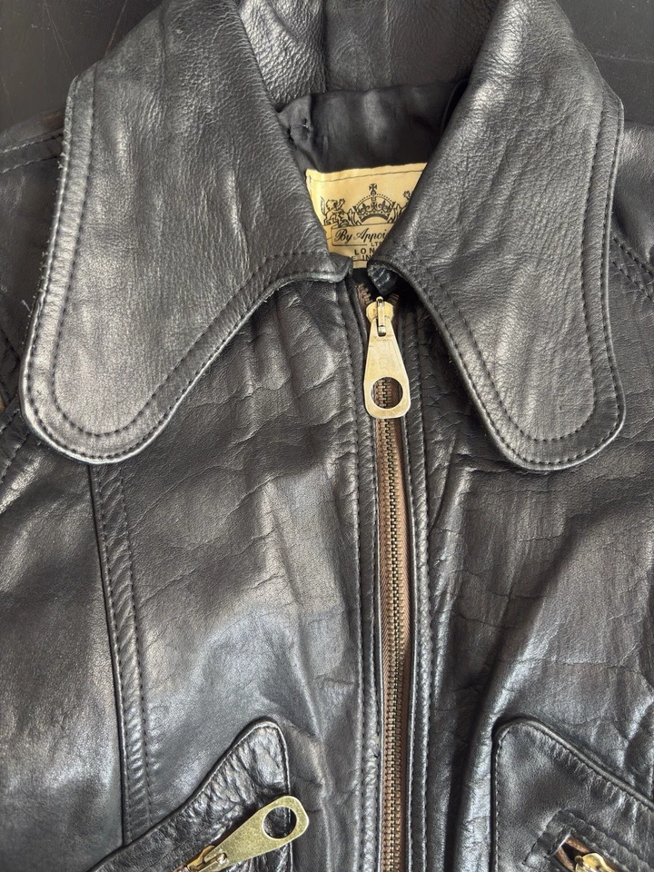 Chaqueta de cuero Aero By Appointment London LTD - negra  Foto 3 de 4