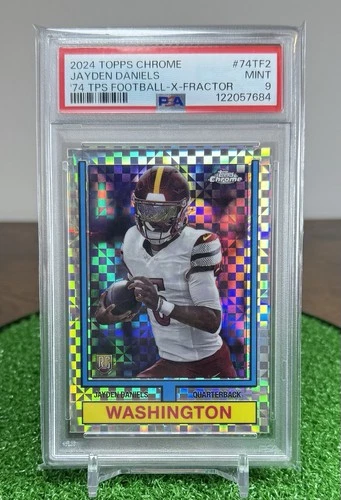 2024 Topps Chrome #74TF-2 Jayden Daniels 1974 TPS X-Fractor (RC) MINT PSA 9