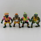 VINTAGE 1990'S TEENAGE MUTANT NINJA TURTLES SEWER SPITTIN' FIGURE LOT 4