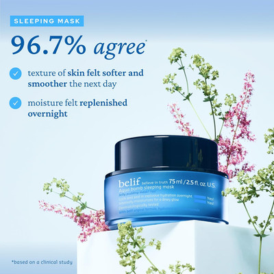Vitamin E Jelly Overnight Mask   Hydrating & Plumping Face Moisturizer with R...