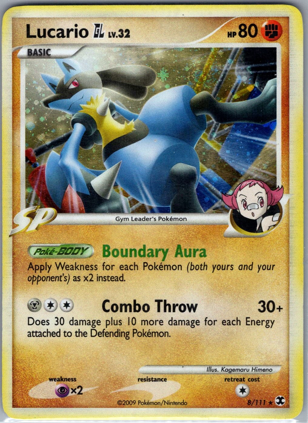 Lucario GL 8/111 Holo Rising Rivals - Pokemon Card - NM