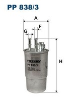Filtron Kraftstofffilter PP 838/3 FüR Ford