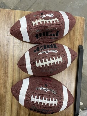 LOT of 3 MacGregor MCJ Composite Junior Football FREE SHIP