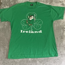 Best FOTL Ireland Leprechaun T-Shirt XL Single Stitch Made In USA Vintage 90s