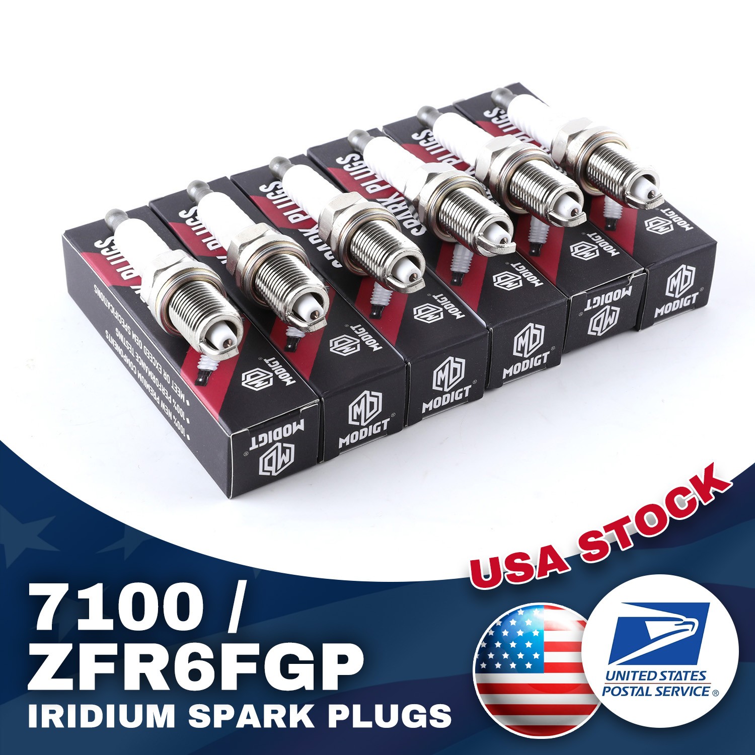 6Pcs Fit For NGK Iridium Spark Plugs For Dodge Ram 2500 3500 8.0L V10 ZFR6FGP