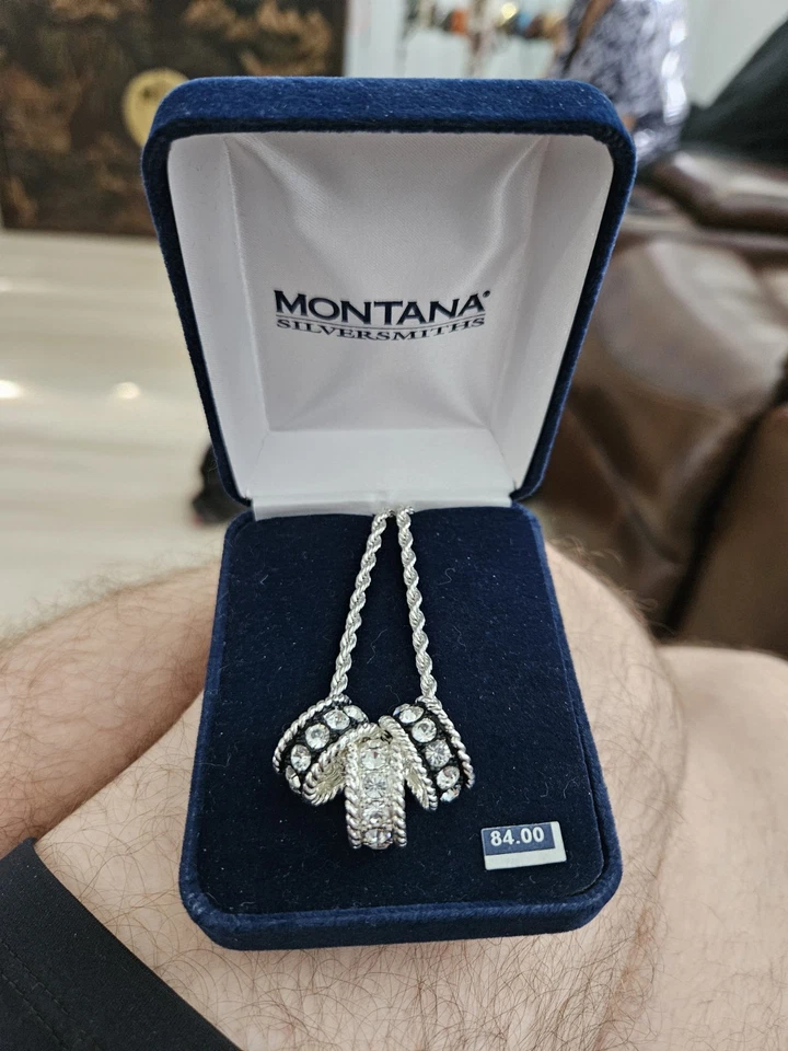 Collar Montana Silversmiths Cristal Brillo Foto 4 de 4