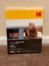 Kodak Photo Paper 8.0 mil 200GSM-Glossy-8.5" x 11'-100 Sheets/Pack-New  Sealed