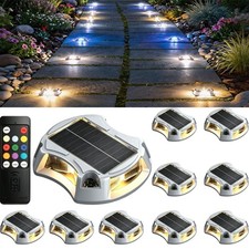 Solar Driveway Light 9 Colors Outdoor Marine ...