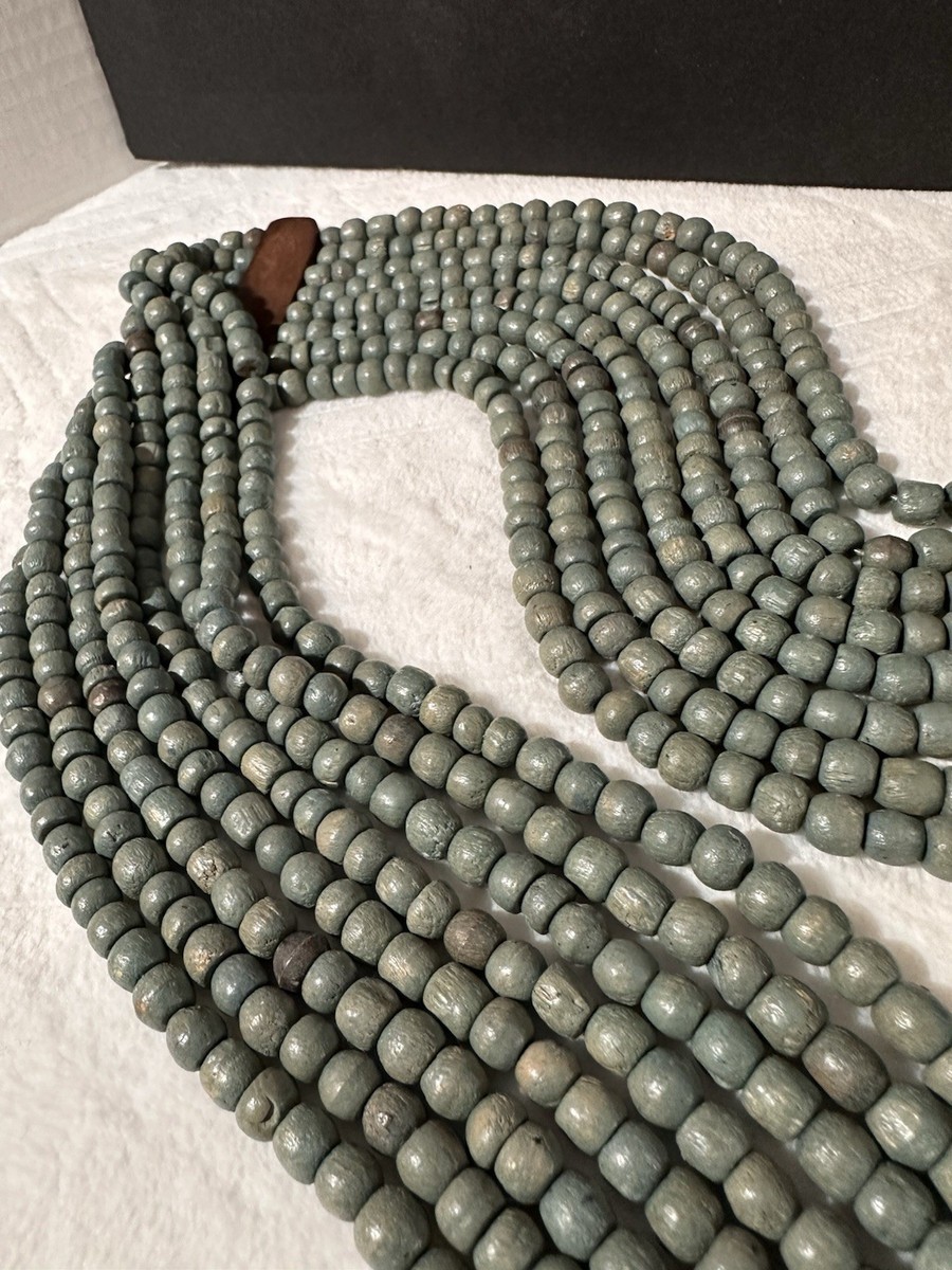 Boho Multi Strand Turquoise Color Beaded Waterfall Belt with  display picture 1