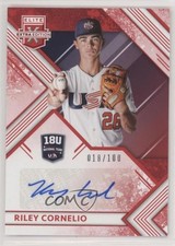 2018 Panini Elite Extra Edition Red 18/100 Riley Cornelio #18U-RC Auto 4l3