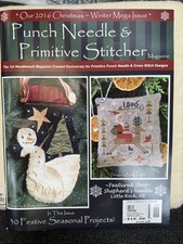 Vintage Punch Needle Primitive Stitcher Magazine - 2016 Christmas Winter Mega