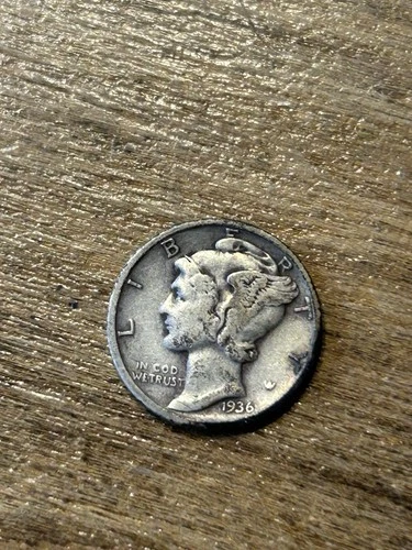 1936D Mercury Dime VG+