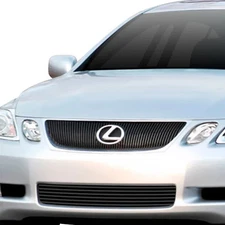 For Lexus GS450h 2007 APG 1-Pc Black 8x6 mm Horizontal Billet Bumper Grille