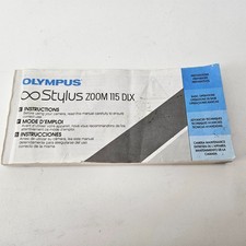 Olympus Infinity Stylus Zoom 115/Zoom 115 DLX Original User Instruction Manual