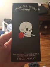 Ed Hardy Skulls  Roses MEN 1.0 oz 30ml Eau De Toilette Natural Spray New In Box