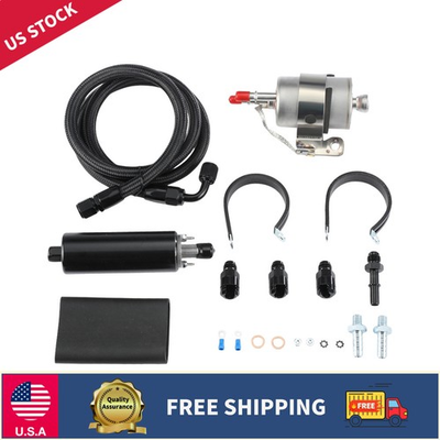 #ad 255LPH Inline For Chevy LS Swap High Pressure EFI Fuel Electric Fuel Pump Kit $57.29