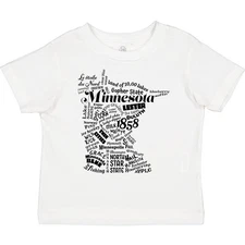 Inktastic Minnesota State Word Salad Toddler T-Shirt Home North Star Rocky 3000