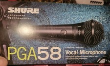 Shure PGA58-QTR Dynamic Cardioid Microphone Black, 3-pin XLR Connector w/ XLR