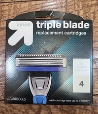 Blades Men's Triple Blade Replacement Cartridges 4 Count