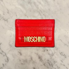 Portafoglio porta carte in pelle MOSCHINO - scatola originale, sacchetto antipolvere ed etichette