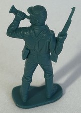 Vintage Marx Fort Apache U.S. Infantry Bugler With Rifle Plastic Figure 1967