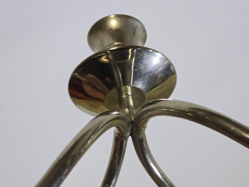 Eleganter Kerzenhalter mit 5 - ein schönes Stück - 64 cm Spannweite. Mantel Ornament Silber. - Bild 11 von 16