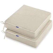 19 x 19 x 3 Inch Outdoor Chair Cushions,Waterproof Seat Cushions for Patio Fu...