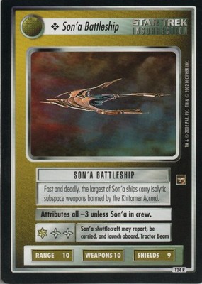 Star Trek TMP The Motion Pictures Sona Battleship CCG BB Card