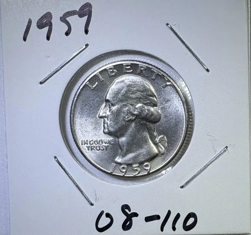 1959 25c SILVER Washington Quarter UNCIRCULATED (08-110)