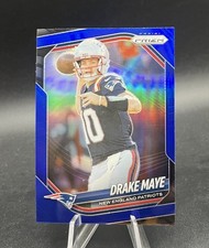 2025 Prizm Football DRAKE MAYE Blue Retail SSP 2nd Year Card Patriots #165