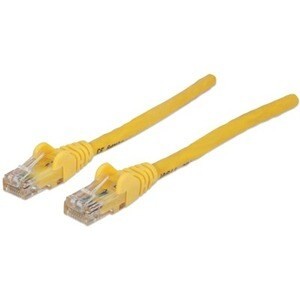 Intellinet Network Patch Cable Cat6 5M Yellow Cca U/Utp Pvc Rj45 Gold Plated Con