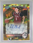 Reed Bailey 2025 Bowman Chrome Sapphire #CPA-RB Gold Refractor 1st RC Auto 27/50