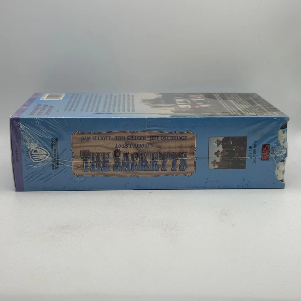 The Sacketts VHS 1991 2-Tapes Set Tom Selleck Sam Elliott Western SEALED NOS OOP - Image 4 of 4
