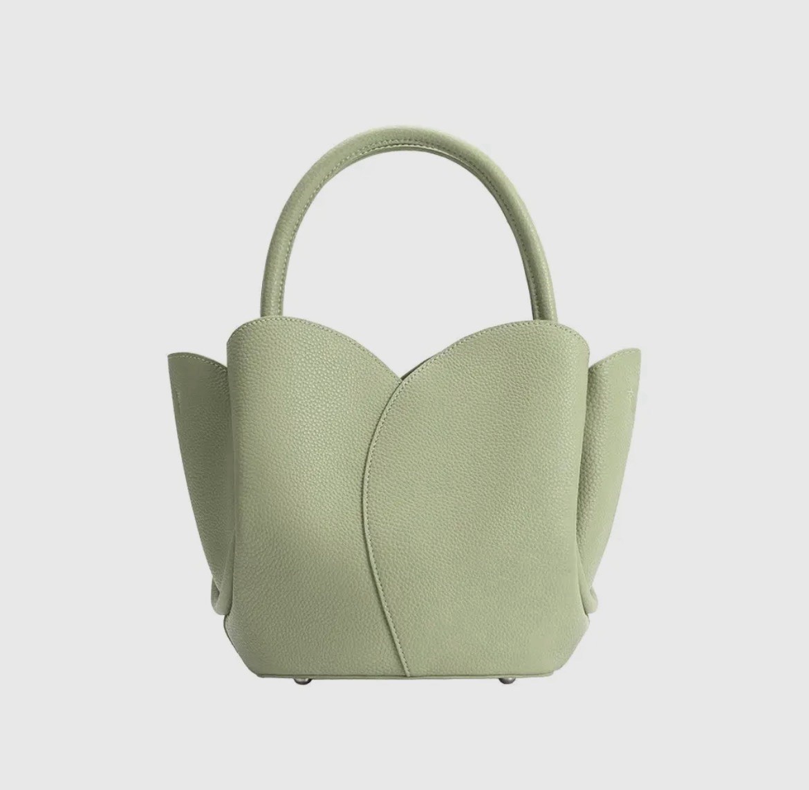 Melie Bianco Tulip SAGE GREEN Top-Handle Crossbody Bag Recycled Vegan ANTHRO!