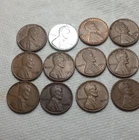 Lincoln Wheat Small Cents Lot 1926-1953 Bronze Steel Circulated Denver SF