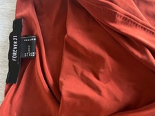 Forever 21 rust orange mini slip dress size small