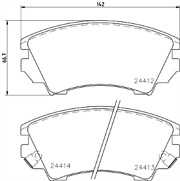Girling 6117839 Front Brake Pad Set [ Mintex MDB2869 ]