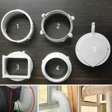 Exhaust Duct Interface For Portable Air Conditioner Exhaust Hose Tube Connector