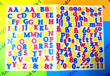 Creative Memories Multicolor Alphabet Letters  Numbers Mini Stickers Sheet Set